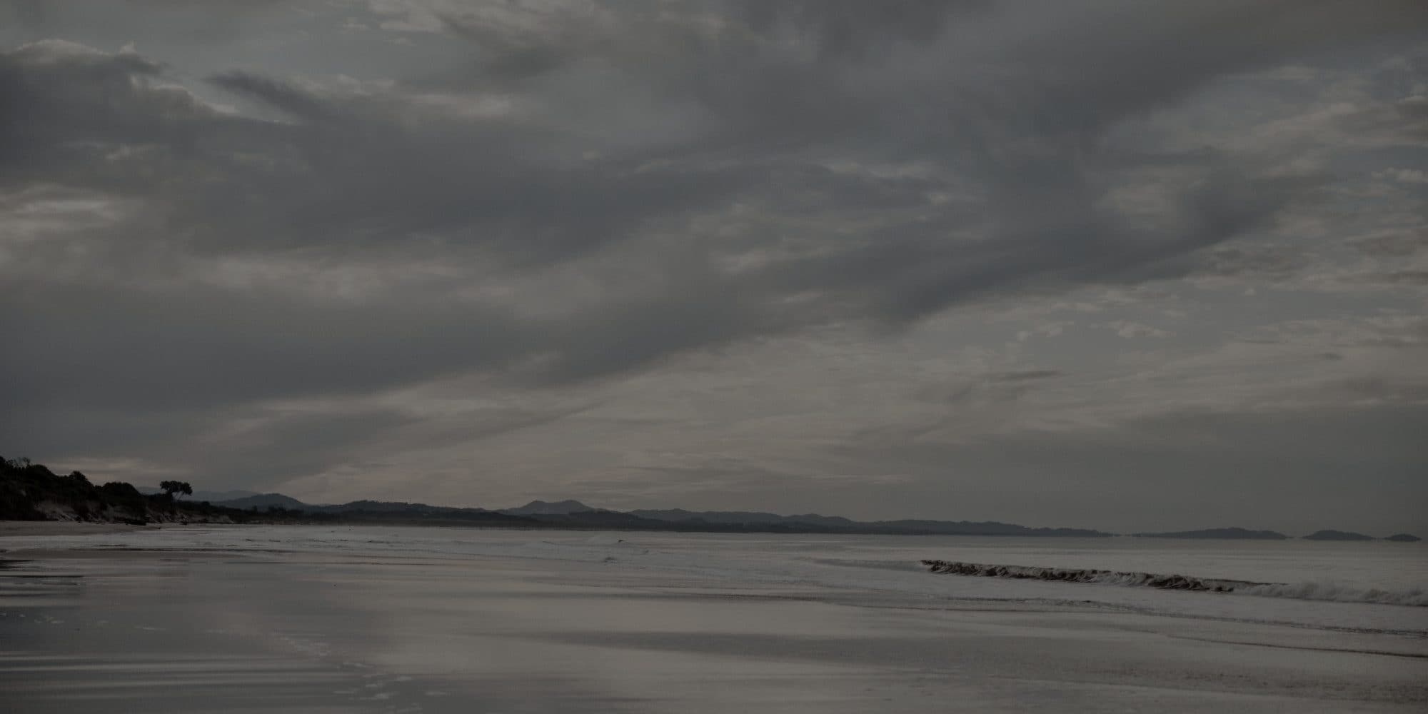 Byron Bay beach at dusk