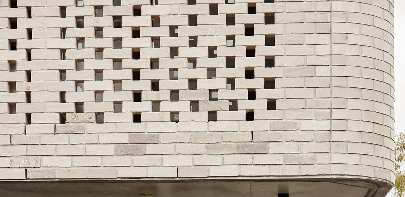 Perforated brick wall, Byron Bay